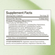AMMD Probiotic Capsules 100 Billion Supplement Antique White