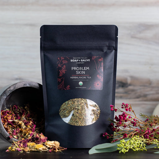 Chagrin Valley Soap & Salve Tea: Problem Skin Blend Facial Steam & Toner Facial Tea Gray 1 Bag
