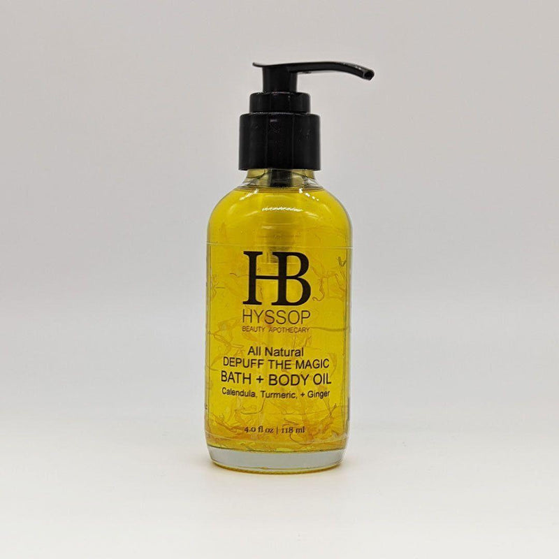 Hyssop Beauty Apothecary L.L.C. DePuff the Magic Bath + Body Oil Body Oil Light Gray