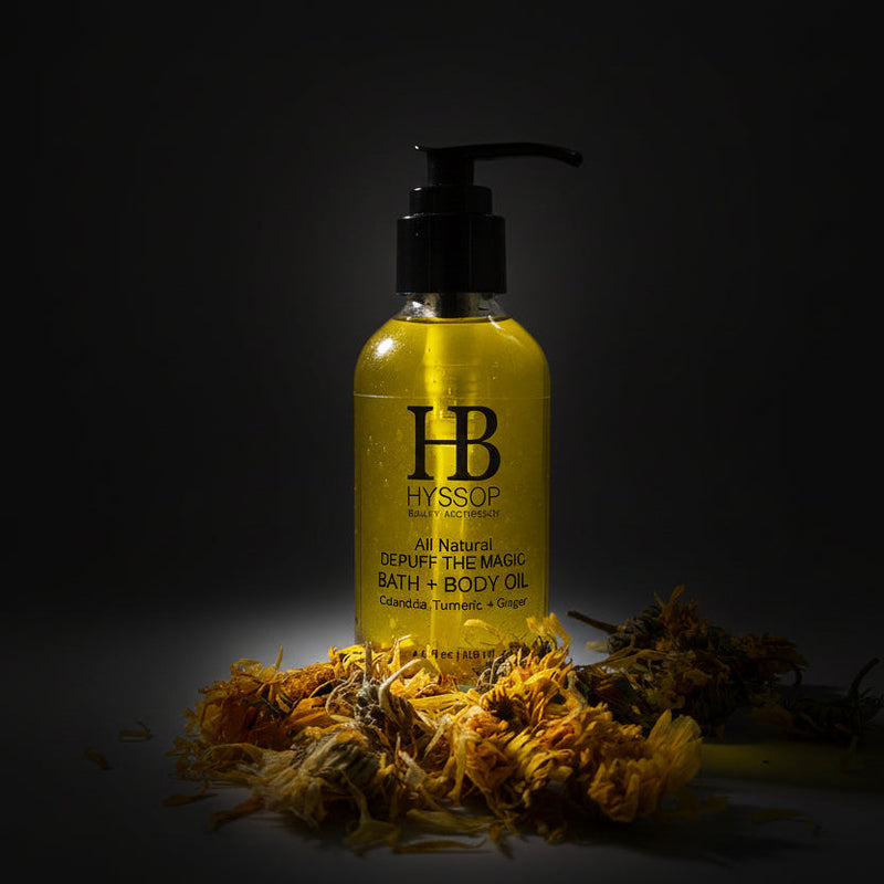 Hyssop Beauty Apothecary L.L.C. DePuff the Magic Bath + Body Oil Body Oil Gray