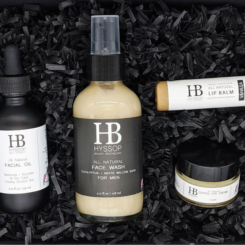 Hyssop Beauty Apothecary L.L.C. Face Time Gift Set for Him Bath & Body Gift Sets Black