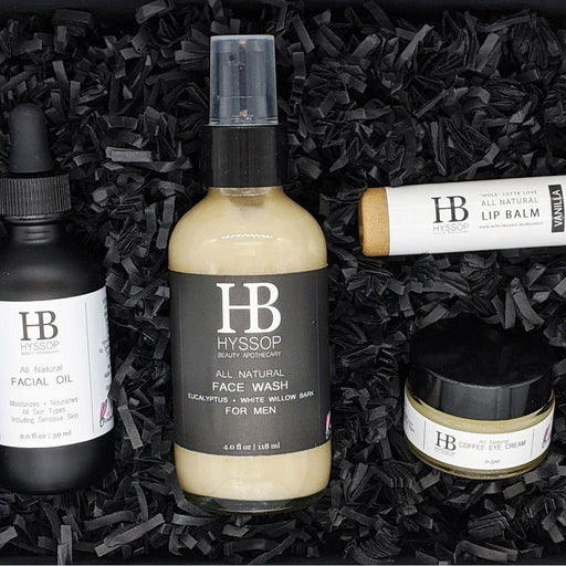 Hyssop Beauty Apothecary L.L.C. Face Time Gift Set for Him Bath & Body Gift Sets Black