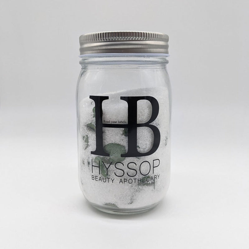 Hyssop Beauty Apothecary L.L.C. Feeling Groovy Bath Soak/Body Scrub Bath Soak Lavender 3/4 lb. bath soak in glass mason jar,3/4 lb. body scrub in glass mason jar
