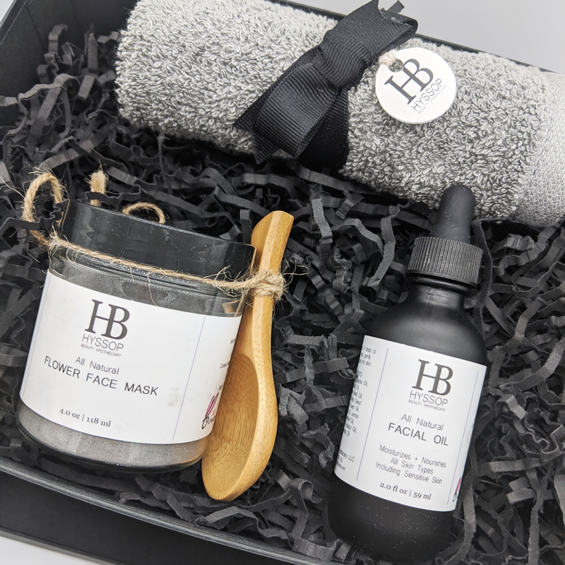 Hyssop Beauty Apothecary L.L.C. Flawless Face Gift Set Bath & Body Gift Sets Light Gray