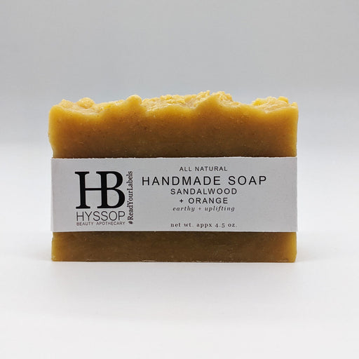 Hyssop Beauty Apothecary L.L.C. Bar Soap: Sandalwood + Orange Bar Soap Light Gray