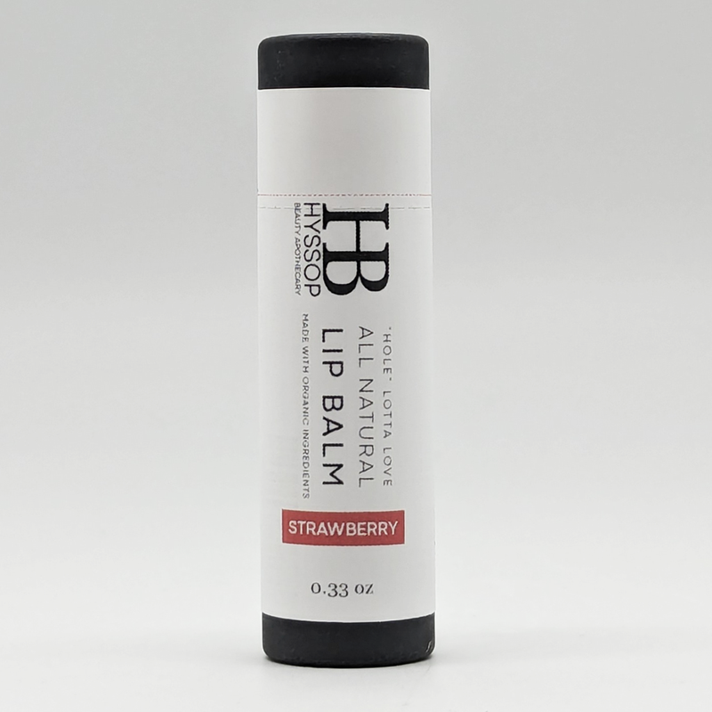 Hyssop Beauty Apothecary L.L.C. Whole Lotta Love Lip Balm - Strawberry Lip Balms Light Gray