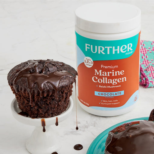 Further Food Chocolate Marine Collagen Powder Collagen Light Gray 1 Pack,2 Pack,3 Pack