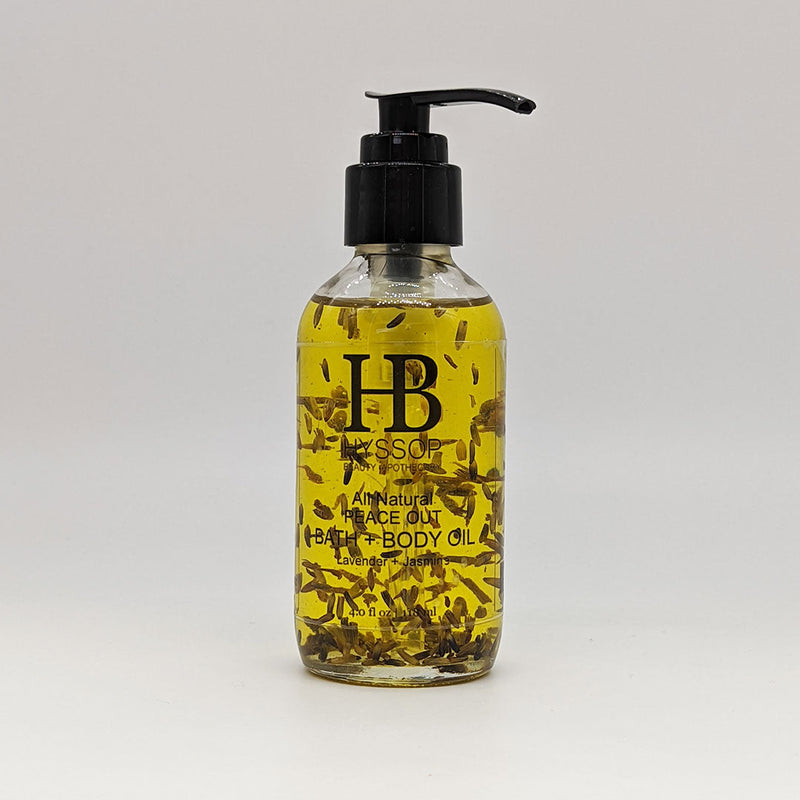 Hyssop Beauty Apothecary L.L.C. Peace Out Bath + Body Oil Body Oil Light Gray