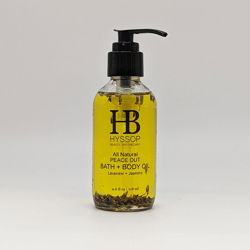 Hyssop Beauty Apothecary L.L.C. Peace Out Bath + Body Oil Body Oil Light Gray