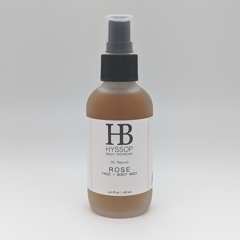 Hyssop Beauty Apothecary L.L.C. Rose Face + Body Mist Perfume & Cologne Light Gray