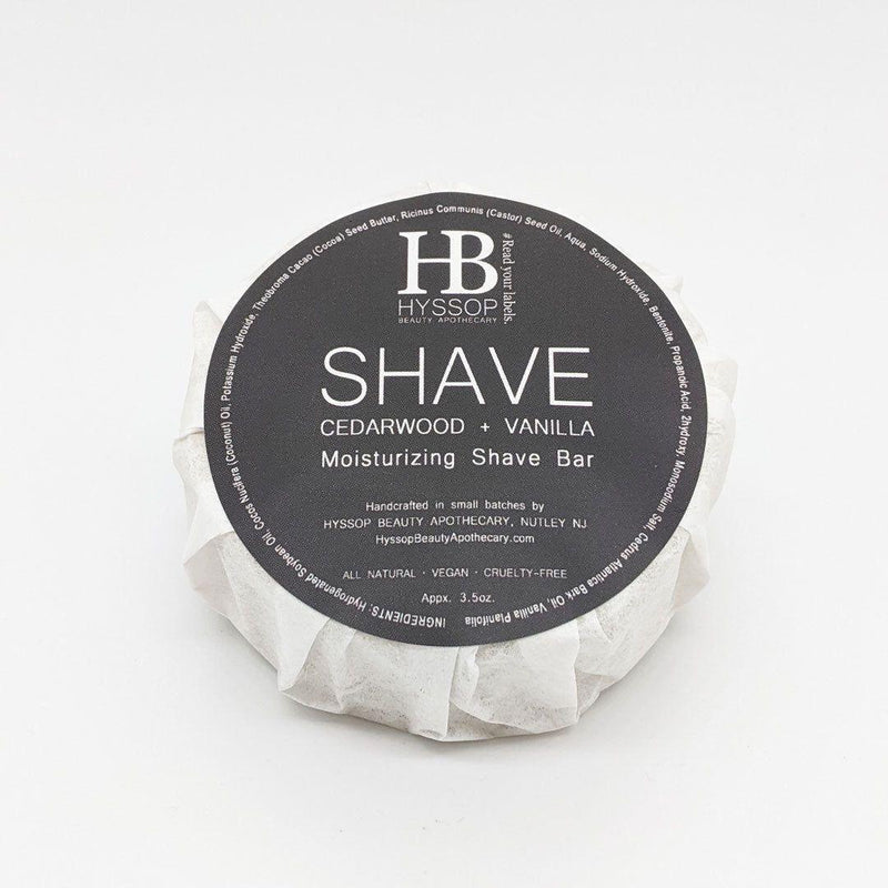 Hyssop Beauty Apothecary L.L.C. Moisturizing Shave Bar (Cedarwood + Vanilla) Shaving Cream Dark Slate Gray