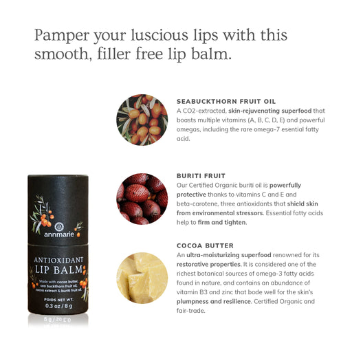 Annmarie Skin Care Antioxidant Lip Balm- Collective HIDDEN White Smoke
