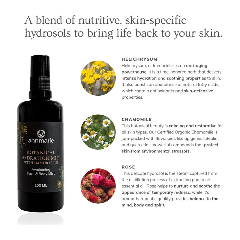 Annmarie Skin Care Botanical Hydration Mist With Immortelle (100ml)- Collective HIDDEN White Smoke