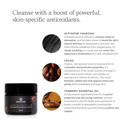 Annmarie Skin Care Charcoal Cacao Mask (50ml)- Collective HIDDEN White Smoke