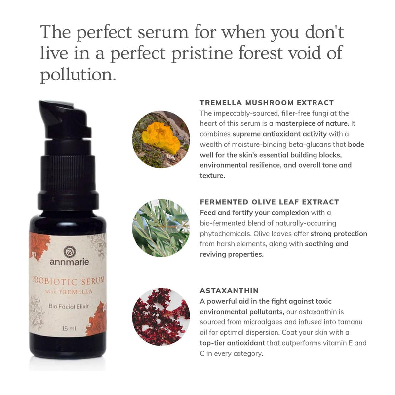 Annmarie Skin Care Probiotic Serum With Tremella - Bio Facial Elixir (15ml)- Collective HIDDEN White Smoke