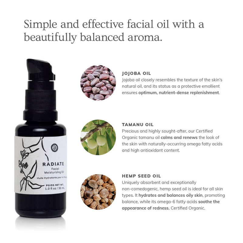 Annmarie Skin Care Radiate - Facial Moisturizing Oil (30 ml)- Collective HIDDEN White Smoke