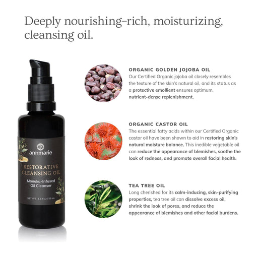 Annmarie Skin Care Restorative Cleansing Oil (50ml)- Collective HIDDEN White Smoke