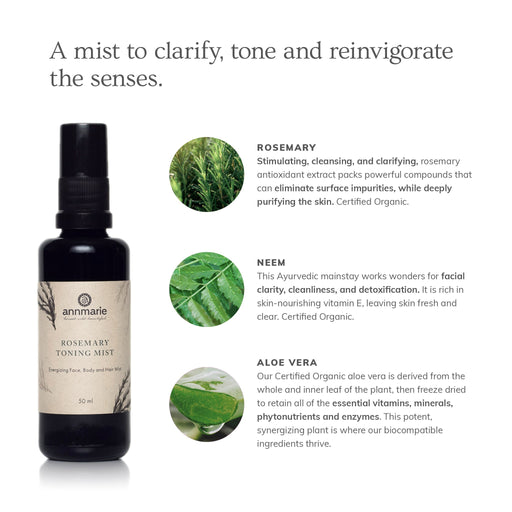 Annmarie Skin Care Rosemary Toning Mist (50ml)- Collective HIDDEN White Smoke