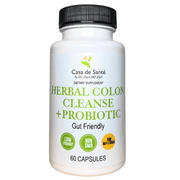 casa de sante Herbal Laxative 15 Day Colon Cleanse Low FODMAP Gut Friendly Gentle Motility Support Digestive Support Supplements White Smoke