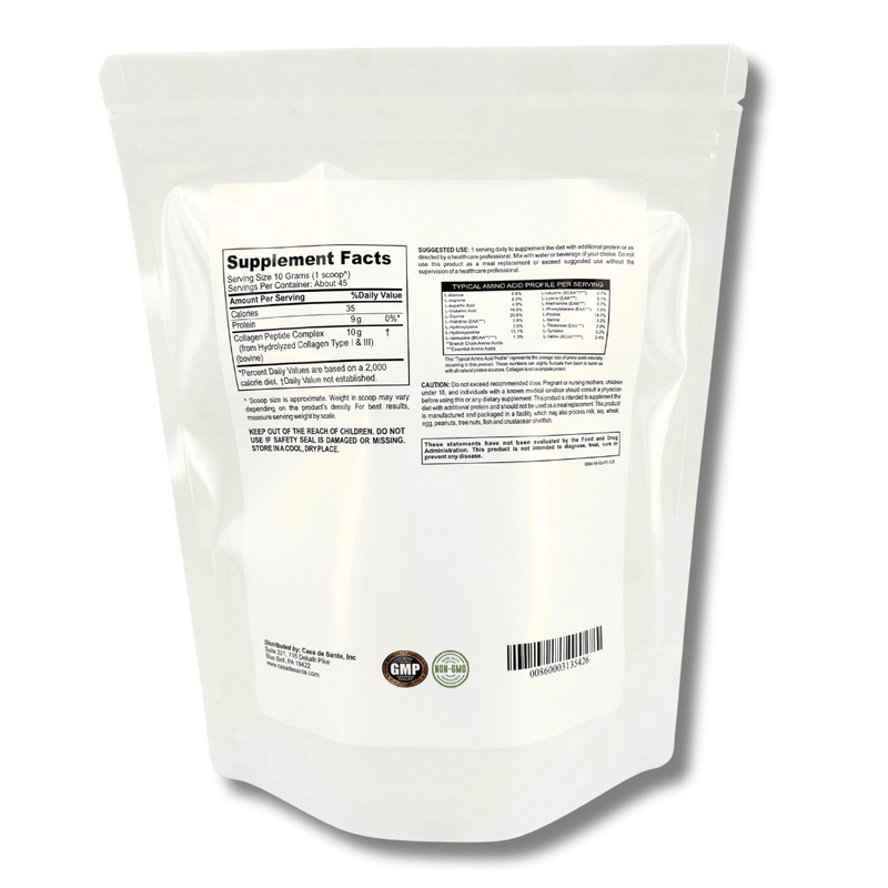 casa de sante Elemental Collagen Peptides | Low FODMAP & GLP-1 Gentle Protein for Hair, Skin & Joints Digestive Support Supplements Lavender