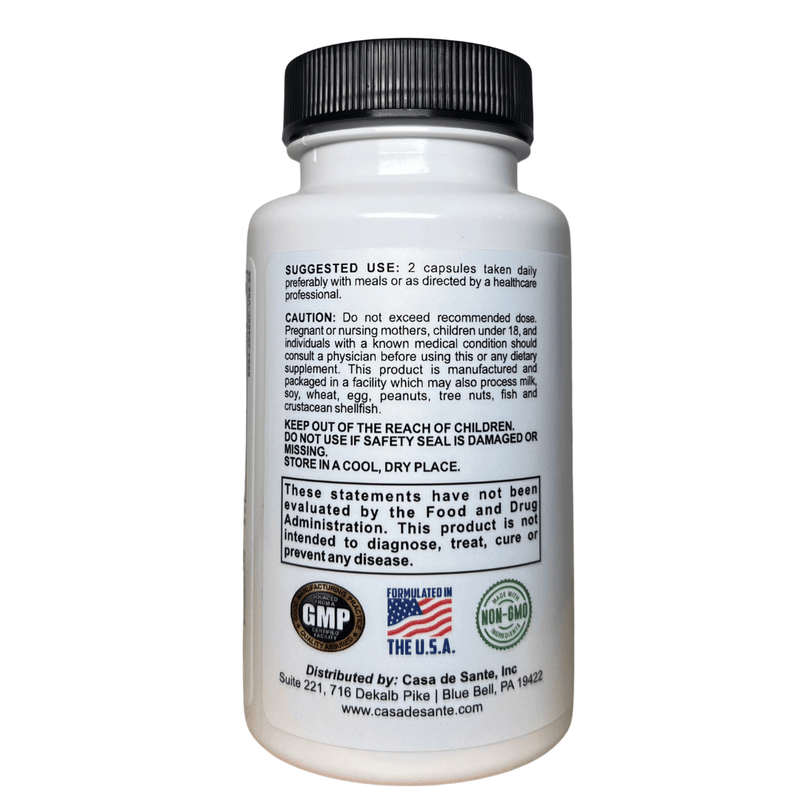 casa de sante Advanced Probiotic & Prebiotic | Low FODMAP Daily Gut Health & Microbiome Balance Digestive Support Supplements White Smoke