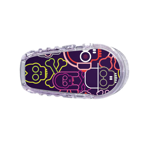 Peelz Psycho Skulls  Dexcom G6 Transmitter Sticker Peelz/Stickers White Smoke