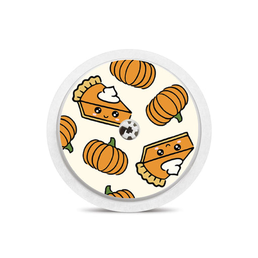 Peelz Pumpkin Pie Freestyle Libre 2 Peelz/Stickers White Smoke Sensor Only