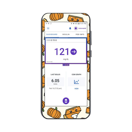 Peelz Pumpkin Pie Sticker for Omnipod® 5 Controller – Pump Peelz Peelz/Stickers White Smoke