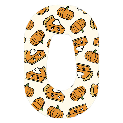 Peelz Pumpkin Pie Dexcom G6 Patch Tape - Pump Peelz Patch Medical Tape White Smoke 1-Pack Dexcom G6 Tape