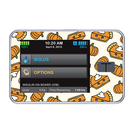 Peelz Pumpkin Pie Sticker for Tandem t:slim Peelz/Stickers Seashell