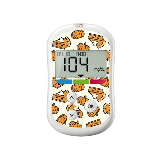Peelz Pumpkin Pie for OneTouch Verio Flex Glucometer Peelz/Stickers White Smoke