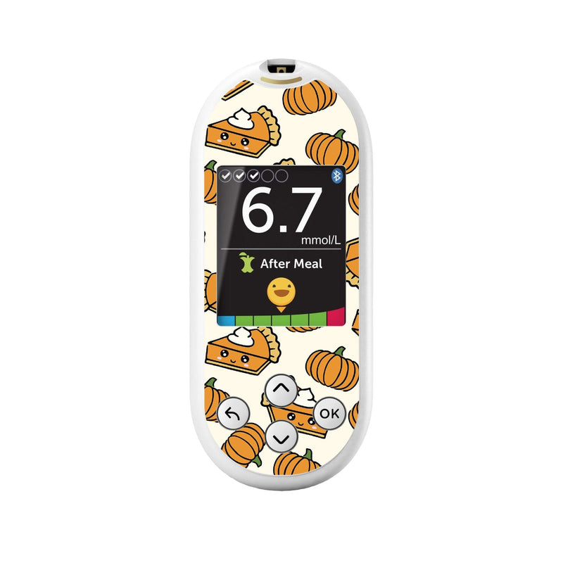 Peelz Pumpkin Pie for OneTouch Verio Reflect Glucometer Peelz/Stickers White Smoke