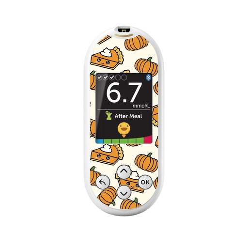 Peelz Pumpkin Pie for OneTouch Verio Reflect Glucometer Peelz/Stickers White Smoke