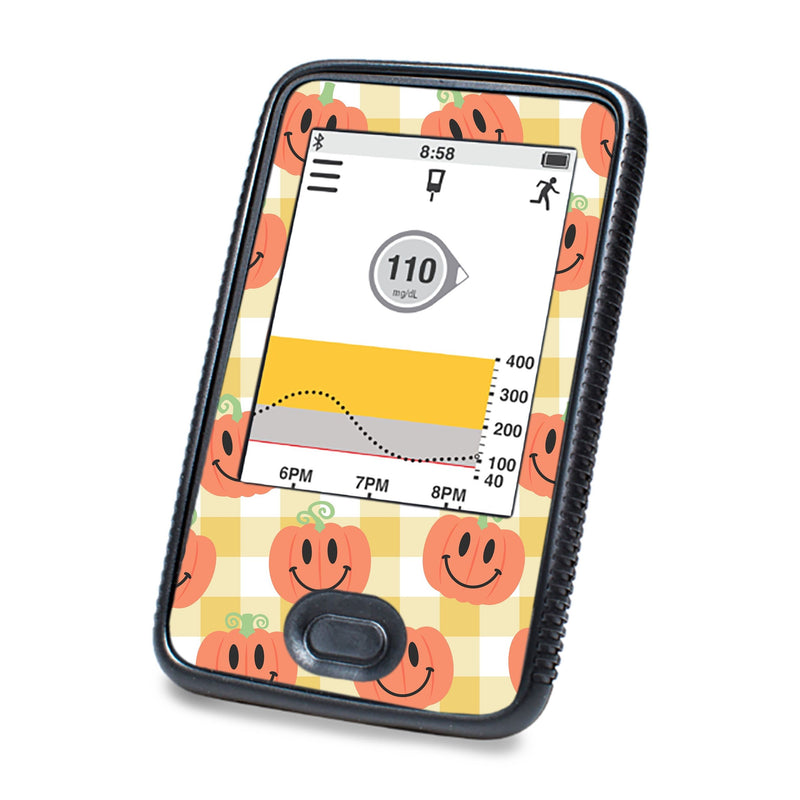 Peelz Pumpkin Smilies DEXCOM G6 Touchscreen Receiver Peelz/Stickers White Smoke