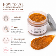 Glimmer Goddess® Organic Skin Care Organic Pumpkin Flaxseed Enzyme Face Mask – Brightening & Tightening Mask for Glowing Skin Masks & Peels White Smoke 2 oz.