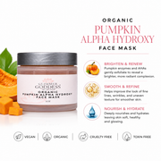 Glimmer Goddess® Organic Skin Care Organic Pumpkin AHA Face Mask – Exfoliating Treatment for Wrinkles & Glow Masks & Peels White Smoke 2 oz.,4 oz.