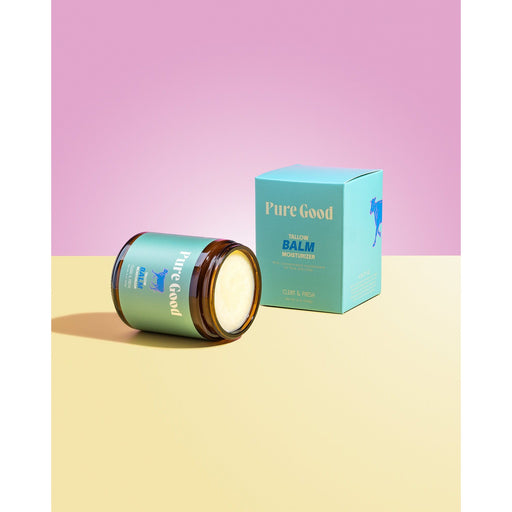 Pure Good LLC Clean & Fresh Tallow Balm - Cleansing & Acne Prone Skin Tallow Balm Plum 4 oz,8 oz