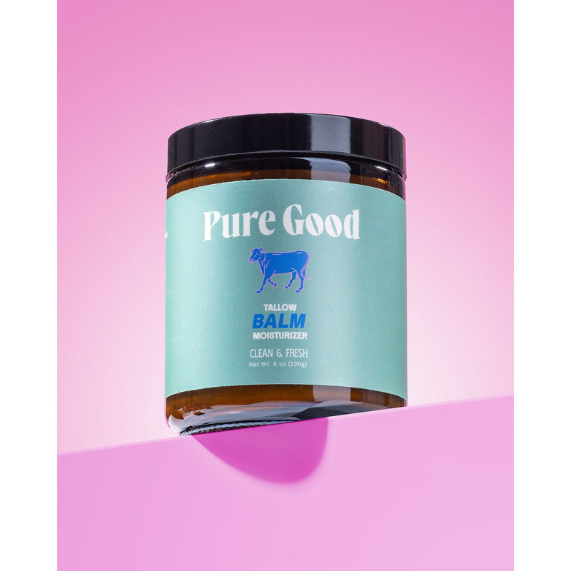 Pure Good LLC Clean & Fresh - Tallow Balm Moisturizer Tallow Balm Plum 4 oz,8 oz