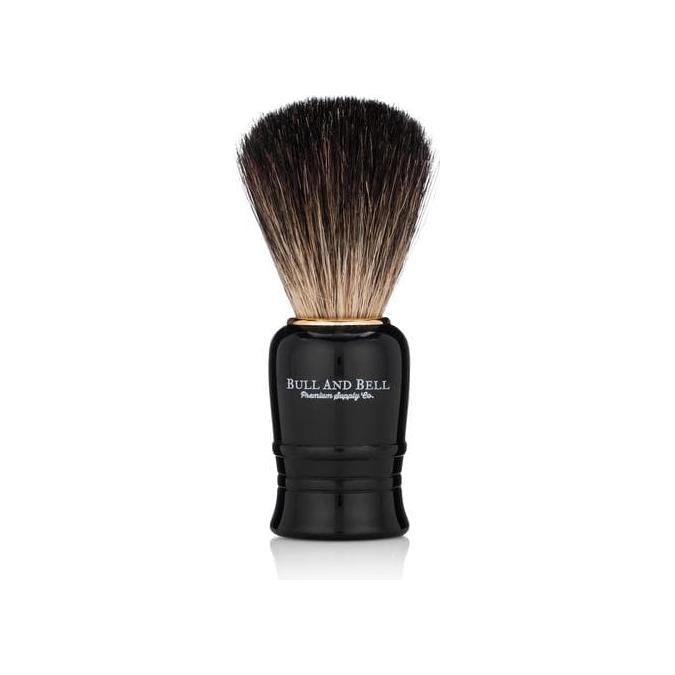 Murphy and McNeil Pure Badger Shaving Brush (White or Black) - by Bull and Bell Premium Supply Co. Shaving Brush Dark Slate Gray Black