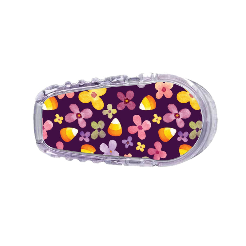 Peelz Purple Floral Sticker Designed for the DEXCOM Transmitter Peelz/Stickers White Smoke G6