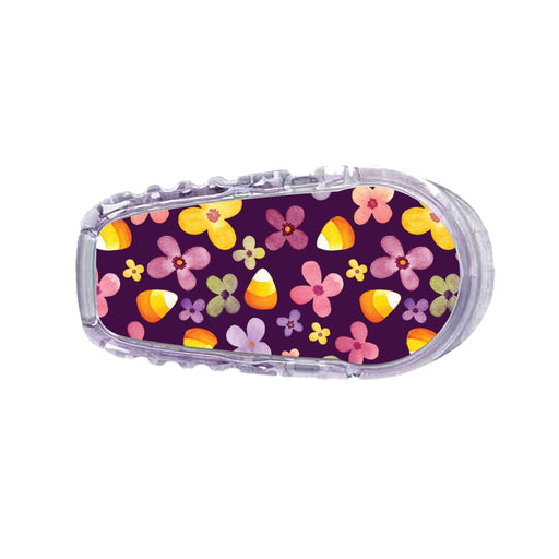 Peelz Purple Floral Sticker Designed for the DEXCOM Transmitter Peelz/Stickers White Smoke G6