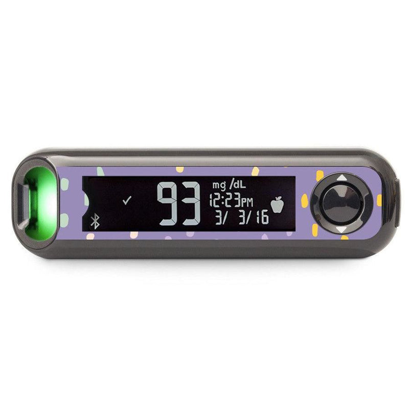 Peelz Purple Pastel Bayer Contour© Next One Glucometer Peelz/Stickers Dim Gray