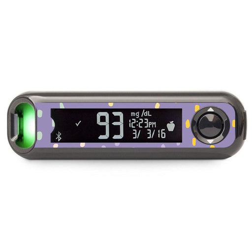 Peelz Purple Pastel Bayer Contour© Next One Glucometer Peelz/Stickers Dim Gray