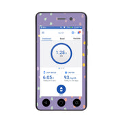 Peelz Purple Pastel Sticker for Omnipod DASH® PDM – Pump Peelz Peelz/Stickers White Smoke Whole System Peelz (front + case)