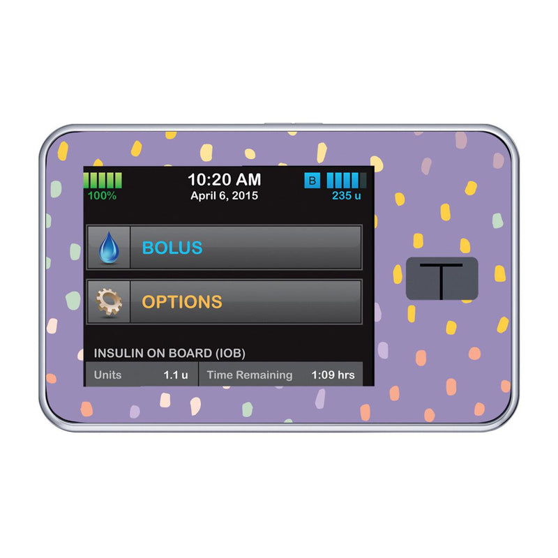 Peelz Purple Pastel for Tandem t:slim Peelz/Stickers Light Slate Gray
