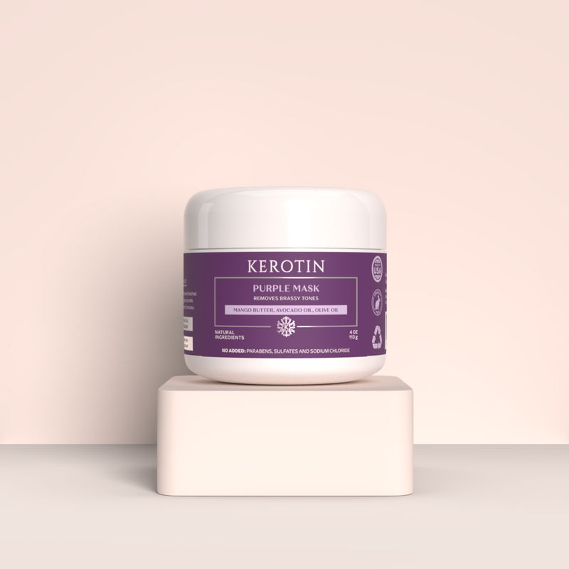 Kerotin Purple Mask Antique White