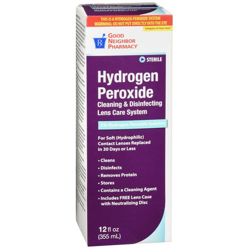 Good Neighbor Pharmacy GNP EYE CLEANSING HYDROGEN PEROXIDE SOLUTION 12 OZ Contact Lens Solution Dark Slate Blue