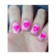 UberChic Beauty Queen of Hearts Stamping Plate Dark Gray