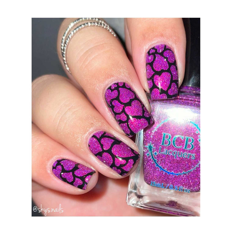 UberChic Beauty Queen of Hearts Stamping Plate Tan