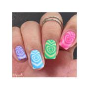UberChic Beauty Queen of Hearts Stamping Plate Rosy Brown